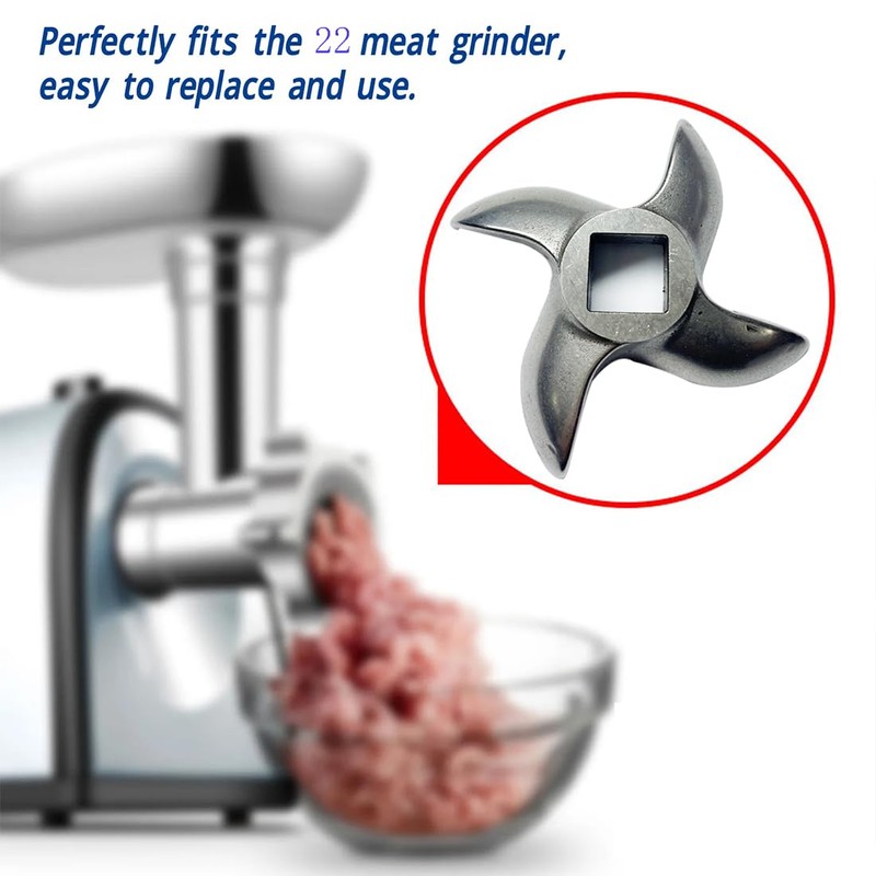 #22 Meat Grinder Blade Stainless Steel Knife Cutter Replacement, Please