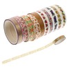 TEHAUX 10rolls Washi Tapes of Art Tape for Scrapbooking Wrapping