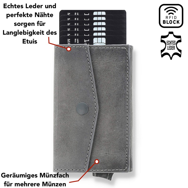 Solo Pelle Leather Slim Wallet with RFID Protection for up
