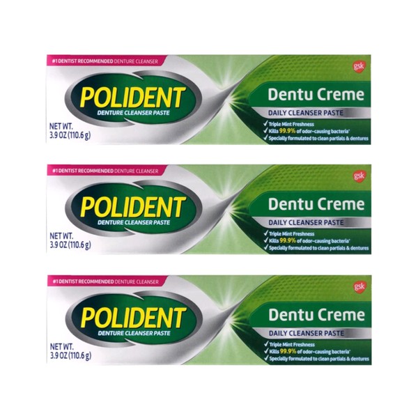 Polident Polident Dentu-Creme 3.90 oz (Pack of 3)