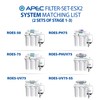 APEC Water Systems FILTER-SET-ESX2 2 Sets of High Capacity Replacement