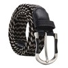 BUZZxSELECTION LBT105 Rubber Belt, Mesh Belt, Casual, Braid, Men's, Women's,