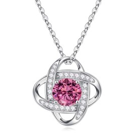 Iefil Necklaces for Women Trendy - Anniversary Birthday Gifts for Women, Gifts for Her, Mothers Day Gifts, Valentines Day Gifts, October Birthstone Necklace, Sapphire Necklace, Jewelry Gifts for Mom