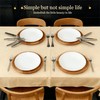 YALONG 6 Pack Acacia Wood Round Serving Boards, 12 Inch