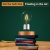 UVEHAS Levitating Light Bulb, Floating Rotating LED Bulb Lamp, Touch