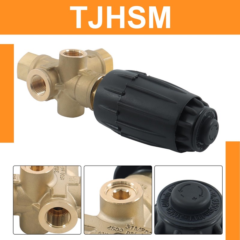 TJHSM 4350PSI VRT3-310 8GPM Pressure Washer Regulator 3/8 in FNPT