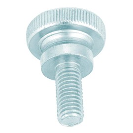 Pack of 10 M8 Knurled Screws Galvanised Carbon Steel Flat Knurled Head Screws (M8 x 18 (10 Pieces)