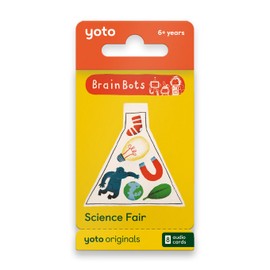 Yoto BrainBots Science Fair - 8 Kids Audiobook Cards for Use with Player & Mini All-in-1 Audio Player, Educational Screen-Free Listening with Fun Stories for Learning & Interactive Quizzes, Ages 6+