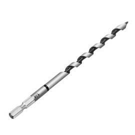 NICAVKIT 1/4 Inch x 6 Inch Long Auger Drill Bit for Wood, Hex Shank Ship Auger Drill Bit for Soft and Hard Wood, Plastic, Drywall and Composite Materials
