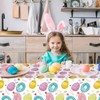 Pack of 3 Easter tablecloths, 274 x 137 cm tablecloth,