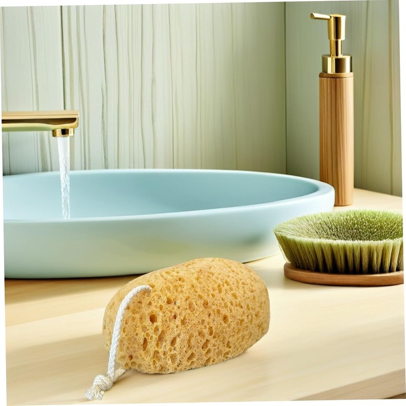 Esponjas de Baño Exfoliantes MALUGOGO de Celda Hexagonal 2 Piezas
