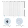 YISURE Extra Wide and Short Shower Curtain Liner 108x60in with