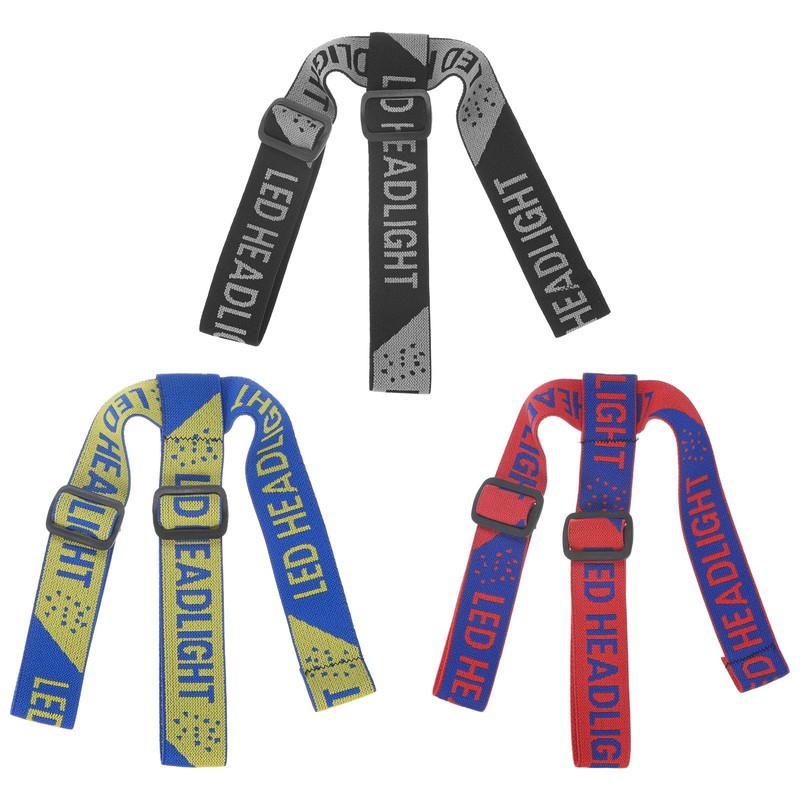 M METERXITY 3-Pack Headlamp Strap Replacement Headband, High Elastic Headlamp