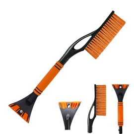 Ayizhiniu Car Ice Scraper with Broom 2-in-1 Ice Scraper Car Removable Car Ice Scraper Snow Brush Car Winter Ice Scraper Available for Car Windscreen Snow Removal