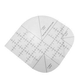 JCBIZ Acrylic Curved Corner Quilt Ruler Multifunctional Sewing Patchwork Ruler Quilting Templates