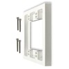 iMBAPrice IMBA-BES2 2-Gang Non-Metallic Shallow Surface Box Extender in White,