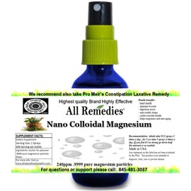 Liquid Magnesium Nano Colloidal Magnesium Mineral Liquid 2oz 240ppm Kosher all remedies colloidal Mineral Adults Men Women Kids