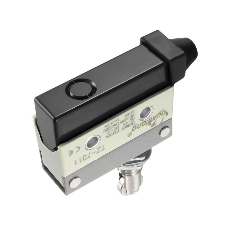 uxcell 2PCS TZ-7311 SPDT 1NO+1NC Panel Mount Roller Plunger Type