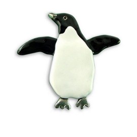 Enamel Penguin Pin - Black and White Penguin Brooch - Penguin Gifts for Women - Handcrafted in the USA
