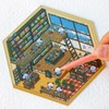 4Pcs 3D Fun Mini Panda House Stickers with Tweezers Make