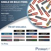 PinMart Thin Red Line Citation Bar - Police Officer Firefighter