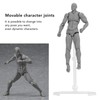 Figure Model PVC Action Figure Drawing Model Movable Joint Pedestal