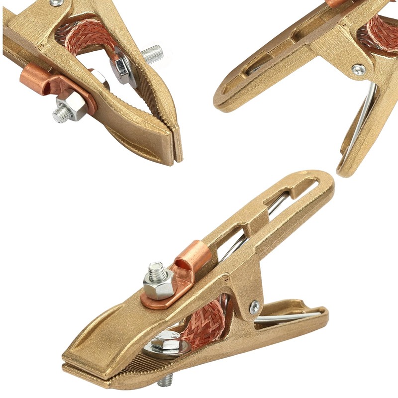 Brass A-Shape Ground Welding Earth Clamp, 500A Ground Clamp Welding,