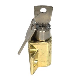 WRS 1-1/4" Keyed Security Bolt Lock - Brass