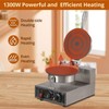 1300W/110V Commercial Ice Cream Cone Maker Machine - Multi-Purpose Stainless