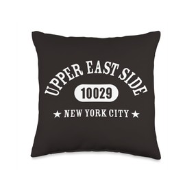 UPPER EAST SIDE 10029 NEW YORK CITY / NYC Athletic Design Throw Pillow