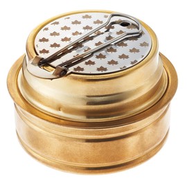 LOGOS 83010021 Alcohol Burner, Gold, Diameter 3.0 x Height 2.0 inches (7.5 x 5 cm)