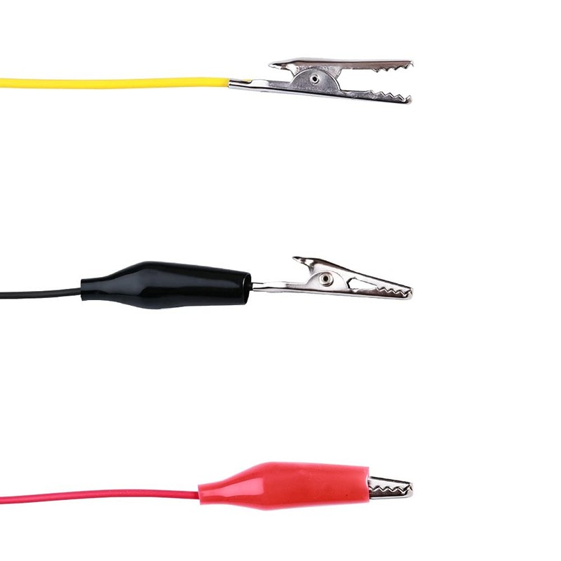 YFFSFDC 5 Colors 30pcs Tester Wire 50cm Alligator Clip Double