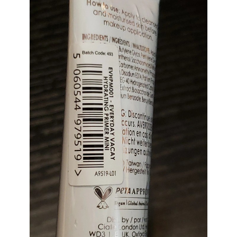 Ciaté Ciate London Everyday Vacay Hydrating & Soothing Primer ~