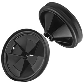 Anglepingping 2pcs 3 3/8" Garbage Disposal Sink Baffle QCB-AM Splash Guards for Insinkerator,Garbage Disposal Quiet Cover Splash Guard Replacement for InSinkErator Evolution Series,Black