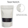 Rightpak Window Stand Up Pouches 100 Pieces 13cm x 21cm,