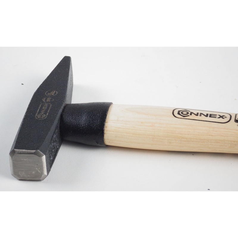 Connex Schlosserhammer 100 g, Holzstiel / Stielschutz / Hammer /