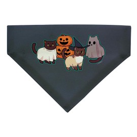 Cat Lover Gifts for Men Cat Ghosts Pet Collar Scarf Bib for Medium to Larger Dogs