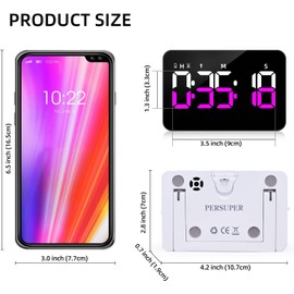 Kitchen Digital Timer, Count Down Up, Rechargeable, Vibration Mode Adjustable Volume and Brightness LED Display, Time Management Cook, Desk, Kids Adults Study Teaching, Kitchen Gadgets