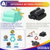 OKKEAI Small Biodegradable Garbage Bags -1.2 Gallon Bathroom Trash Bags
