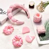 Set TXG en rosa de 7 piezas: diadema nube semiabierta,