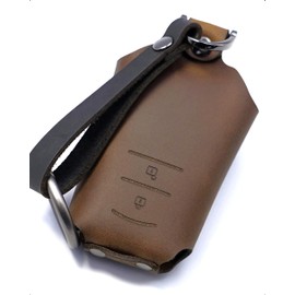 [NONINA] Genuine Leather Key Case, Made in Japan for Toyota RAV4 C-HR Prius, Corola, Camry, Land Cruiser Prado, Crown, Prius, Yaris, Yaris Cross, Harrier, Noah, Rankle, Alphard, Shell Type 2 Button