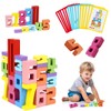 Number Blocks Toys for Kids, 20PCS Wooden Number Building Block,