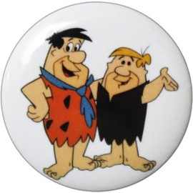 The Flintstones - Fred Flintstone And Barney Rubble - 1.25 Inch Round Button