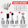 Set of 6 Screw Extractors. Drill Bits for Screws. Extractor