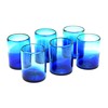 Sofia's Findings Artisan Hand Blown Glass Water Blue Glass Collection
