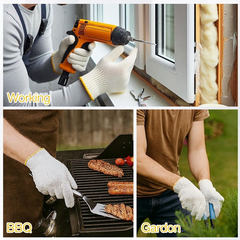 Cotton Work Gloves Safety Protection Work Gloves