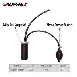 AUPREX Universal Easy Intake Adapter, Automotive Smoke Machine Bladder, Pipes Fuel Leakage Detector, Smoke Leak Diagnostic Tester for 12V Vehicles