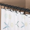LULARINE Shower Curtain Hooks Rings,24 Pcs Rustproof Metal Shower Hooks
