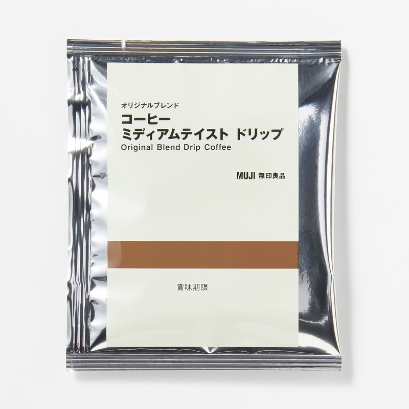 Muji 83782085 Original Blend Coffee, Medium Taste, Drip 2.5 oz