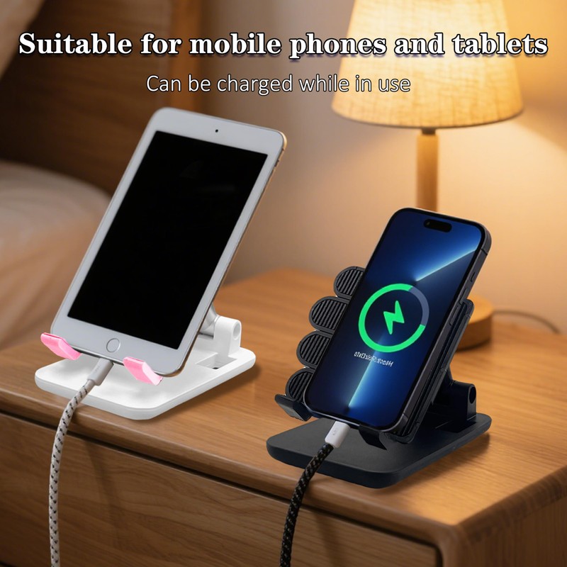 Beiskll Thumbs Up Foldable Cell Phone Stand for Desk, Adjustable